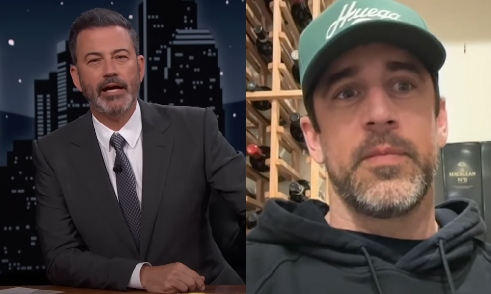 Jimmy Kimmel Threatens to Sue Aaron Rodgers Over Epstein Comments